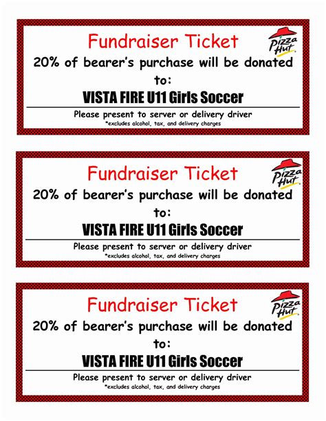 Fundraising Ticket Template